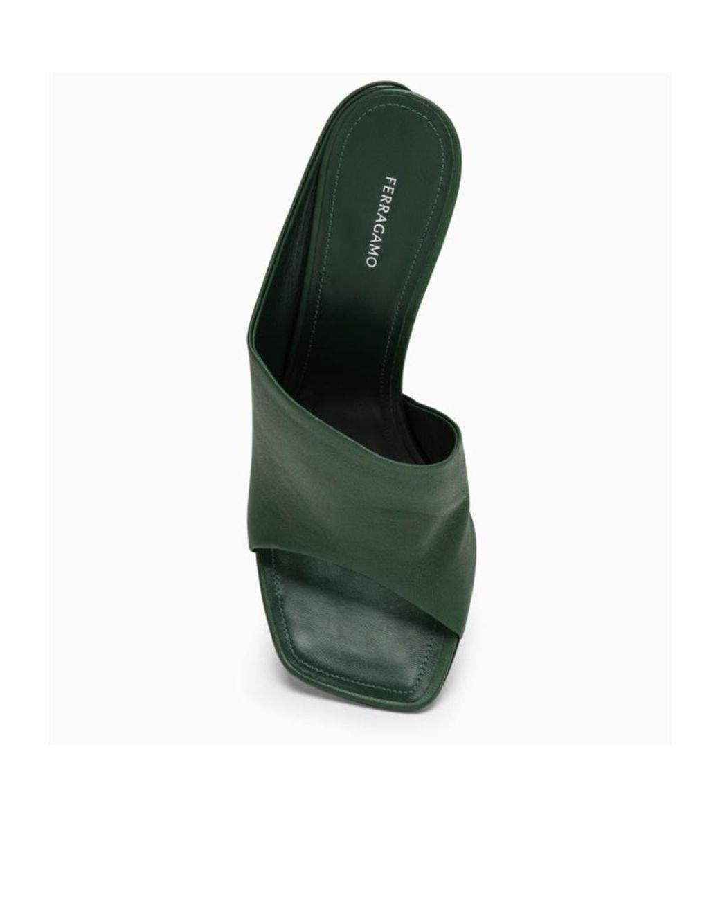 Ferragamo Green High Heels Slippers