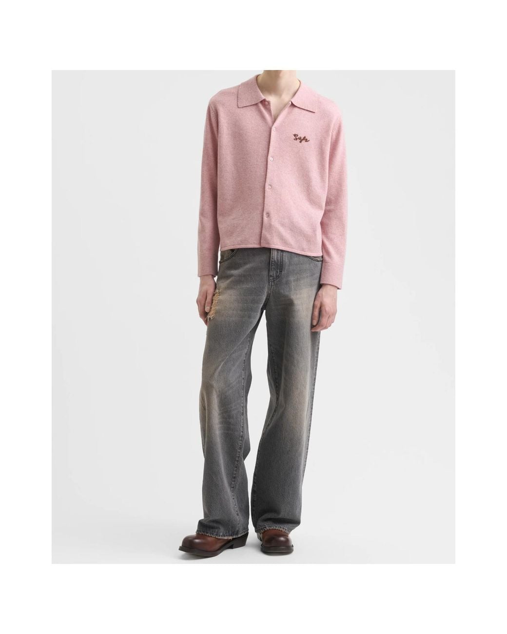 Séfr Pink Séfr Knitted Shirt for men