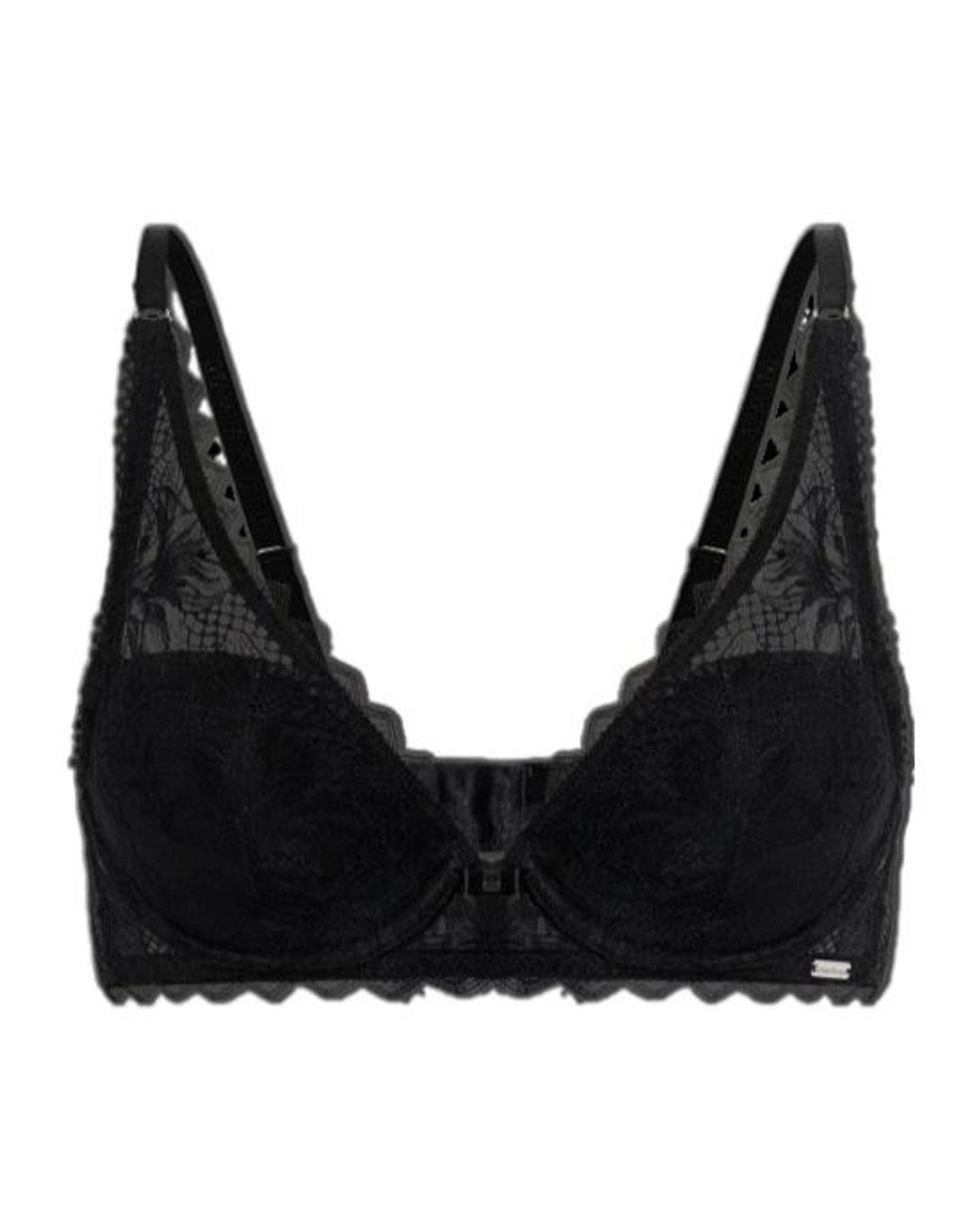 Emporio Armani Black Underwired Lace Bra