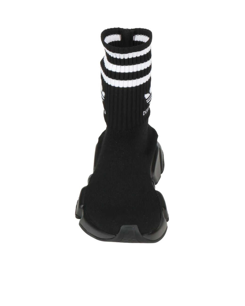 Balenciaga Black Minimalist Knit Sock Shoes