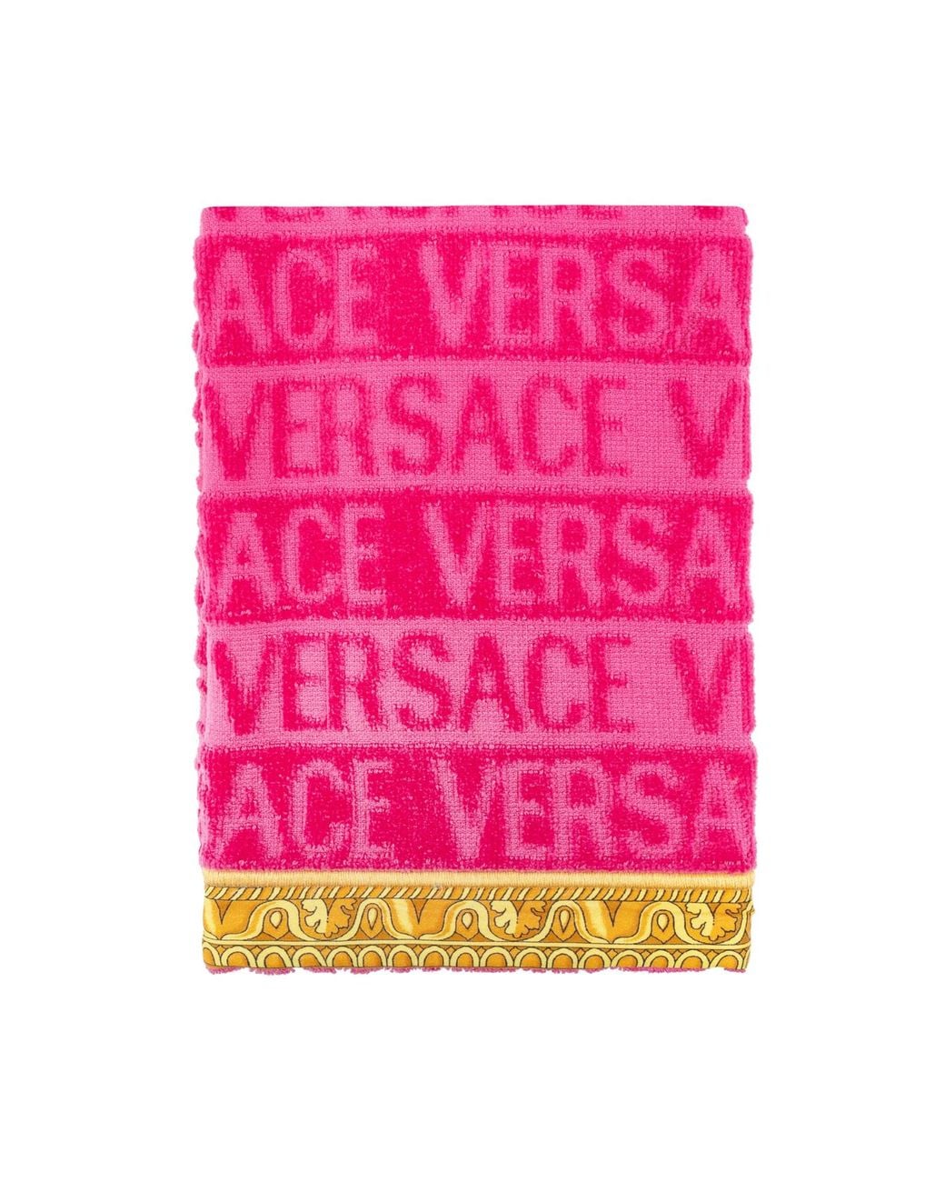 Versace Pink Logo Towel Five-Piece Set for men