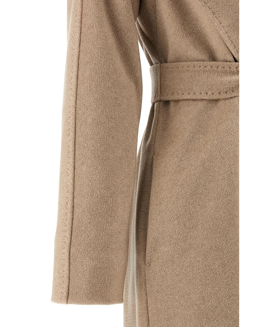 Max Mara Natural Studio Danton Tie-Waisted Coat