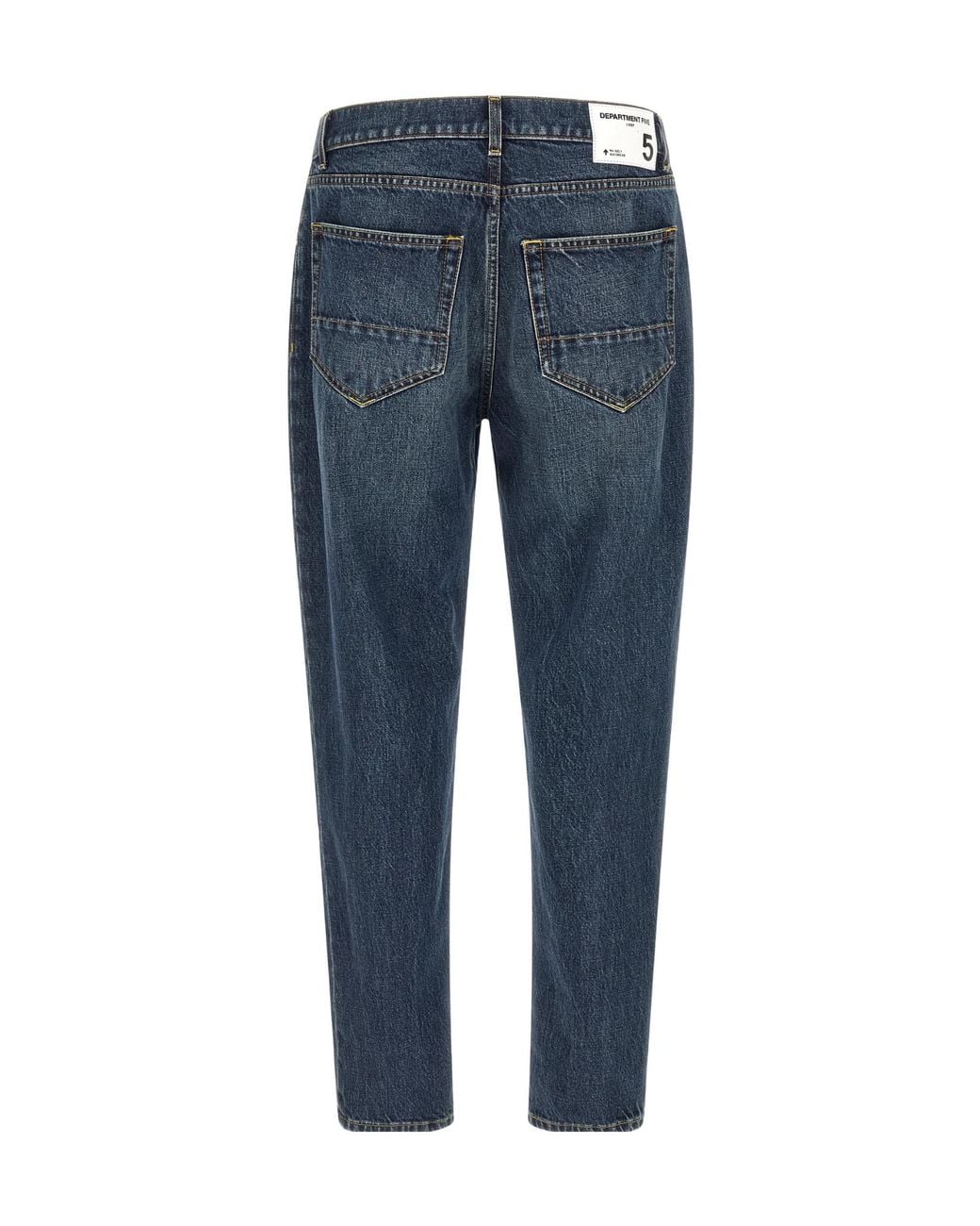 Department 5 Blue Musso Tapered Cropped Jeans for men