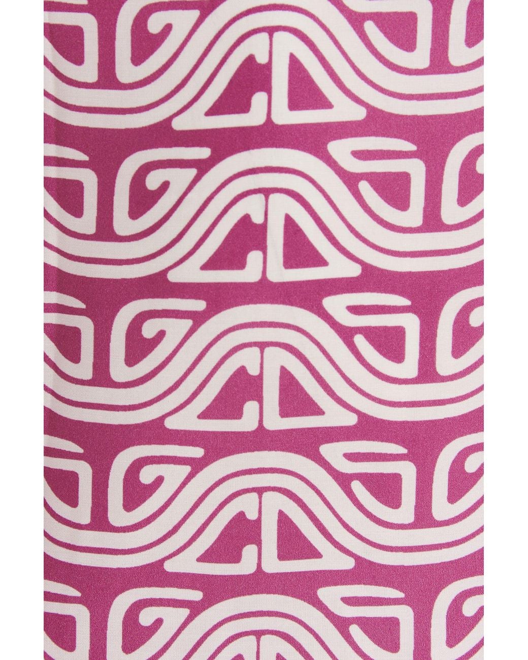 Gcds Pink Waved Logo Shirt for men