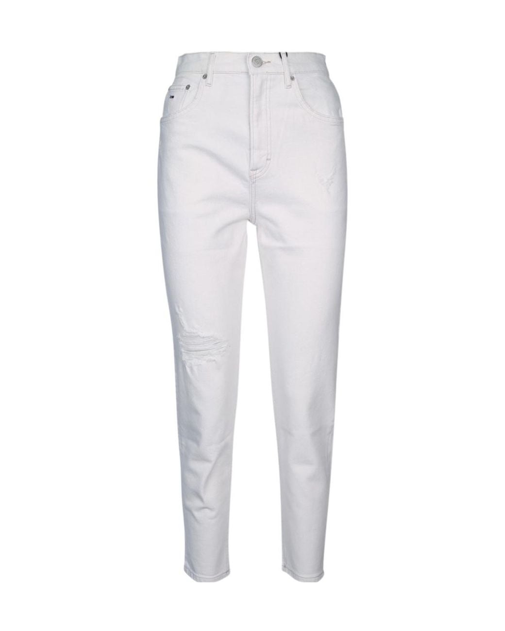 Tommy Hilfiger White Tommy Jeans Ultra High Rise Tapered Jeans