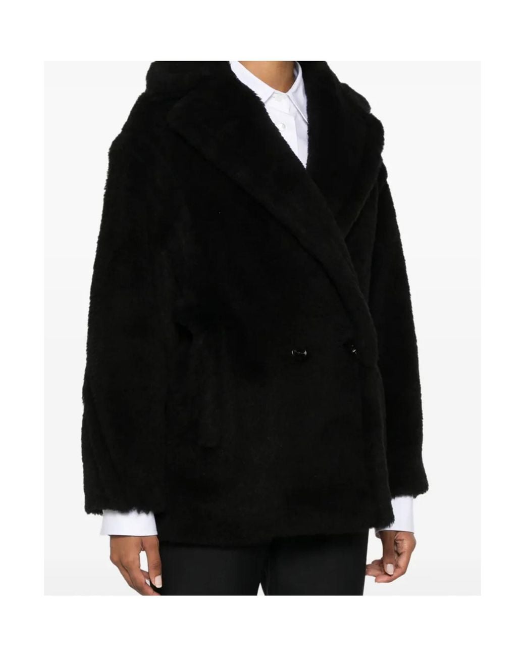 Max Mara Black Long-Sleeved Coat