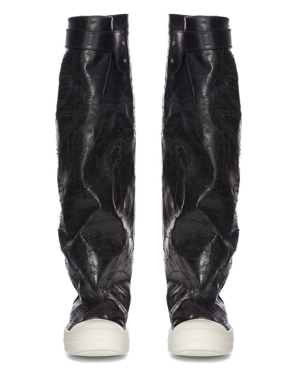Rick Owens Black Tower Elephant Round-Toe Boots