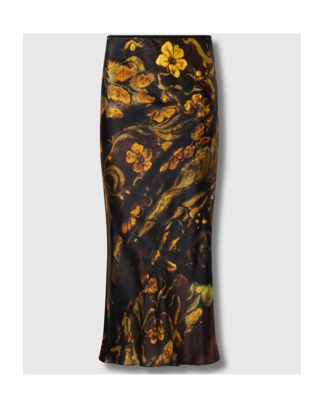 Dries Van Noten Multicolor Vintage-Style Floral Print Skirt