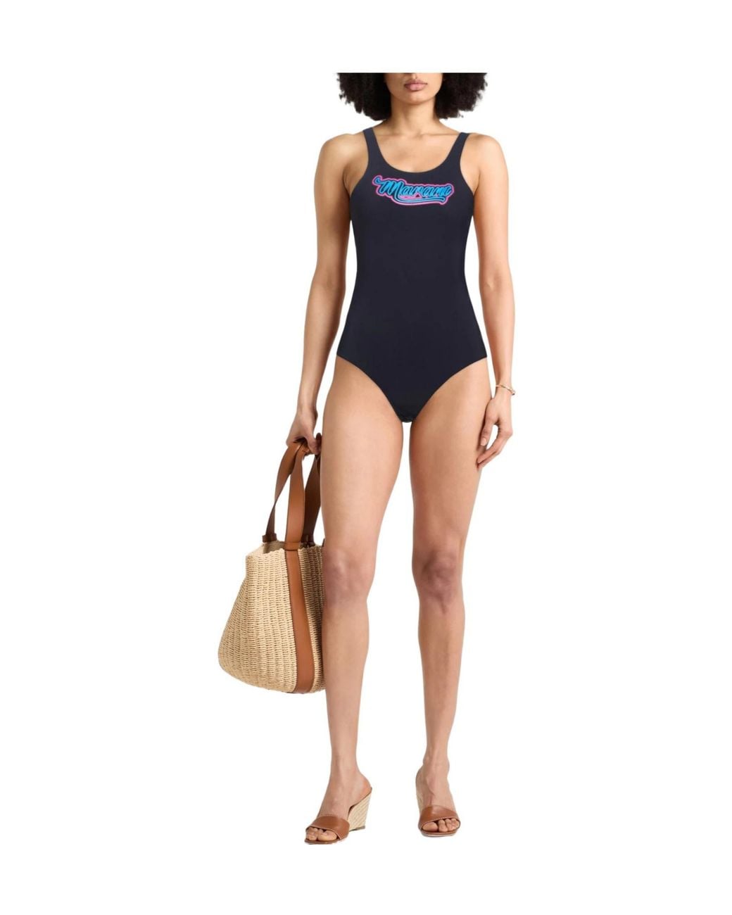 Isabel Marant Blue Printed Swimsuit