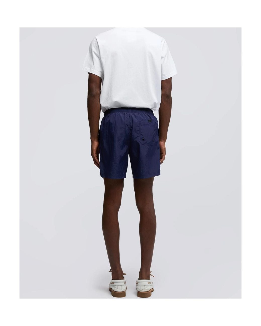 Aspesi Blue Sea Drawstring Swim Shorts for men