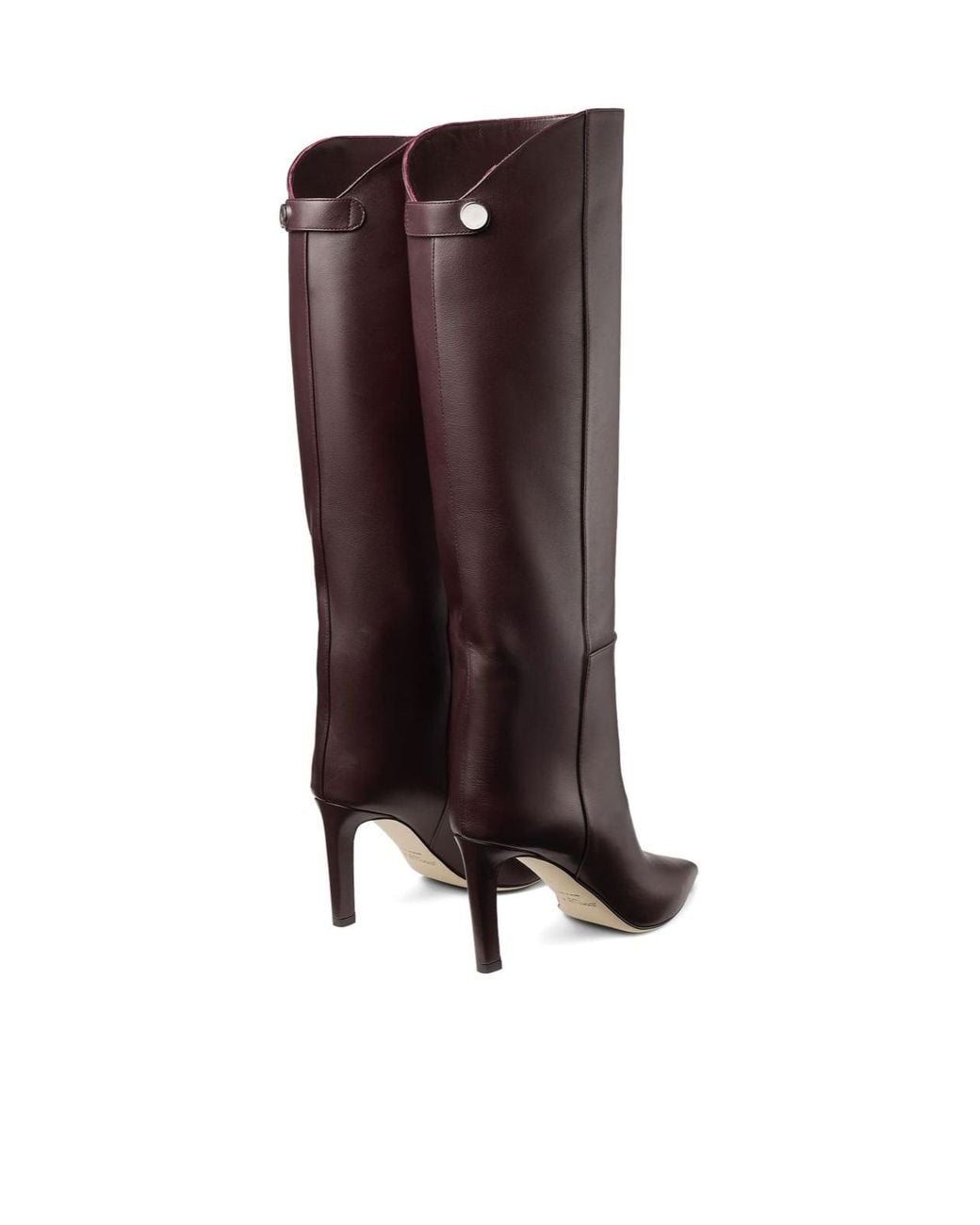 Jimmy Choo Brown 85Mm Alizze Knee-High Boots