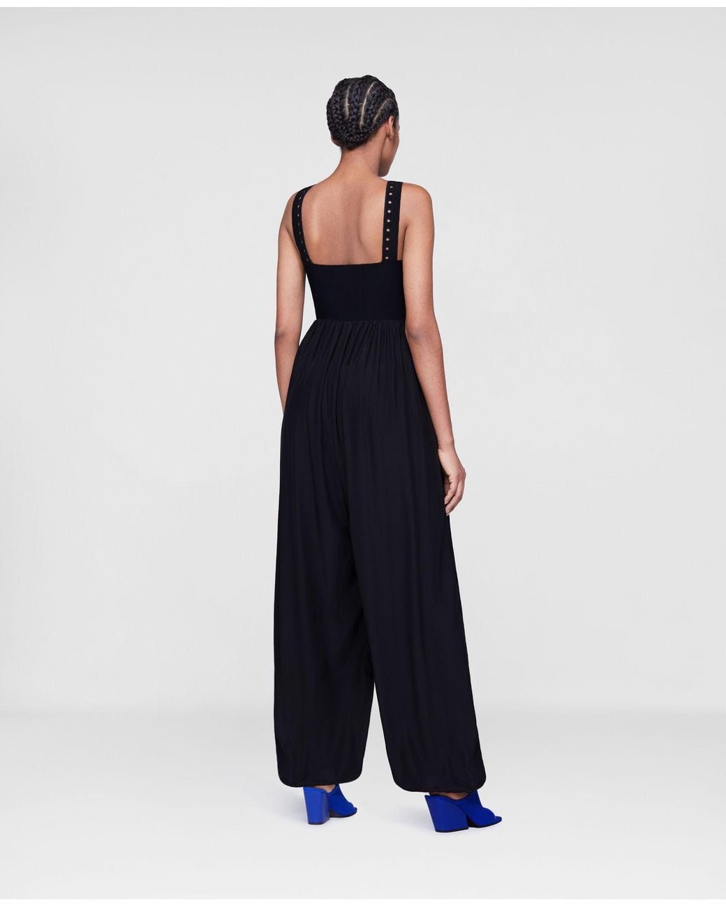 Stella McCartney Black Mesh-Panelled Jumpsuit