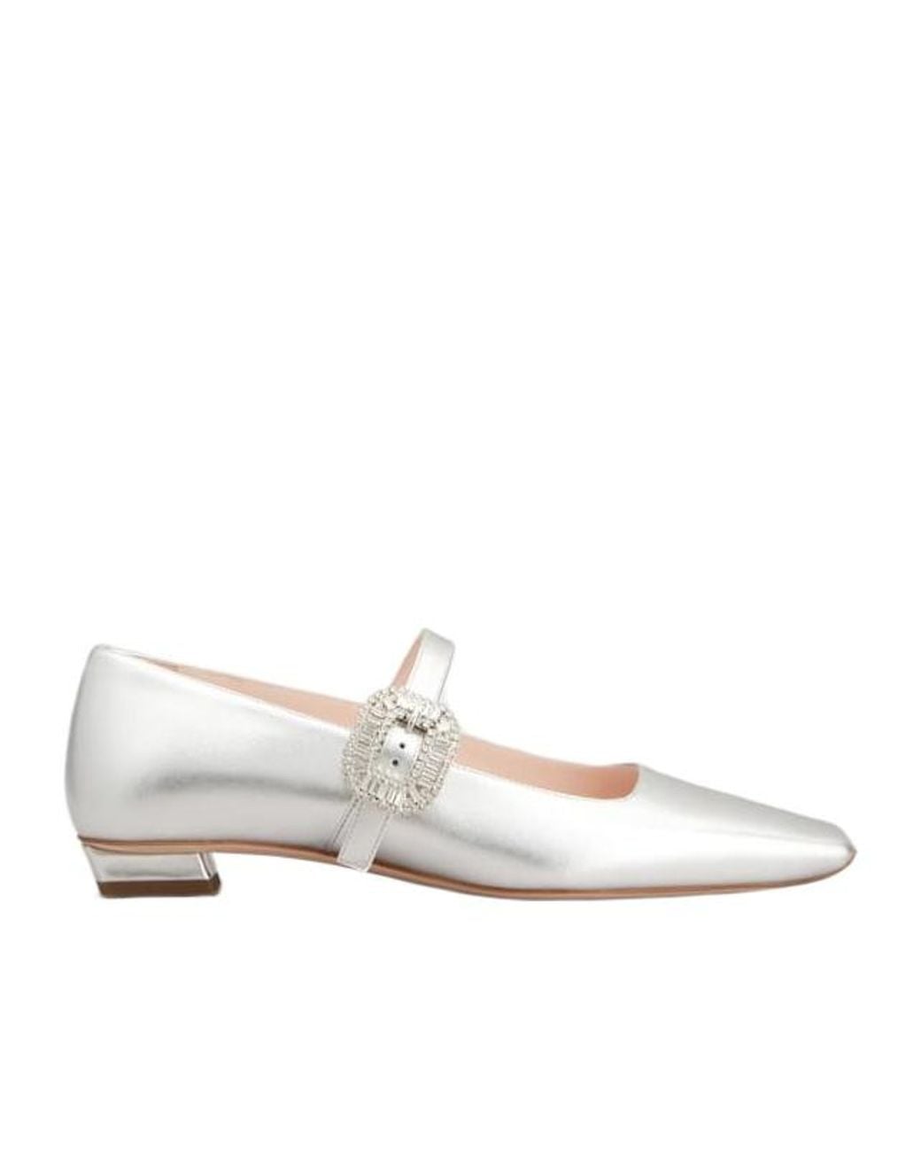 Roger Vivier White Belle Vivier Mary Jane Shoes