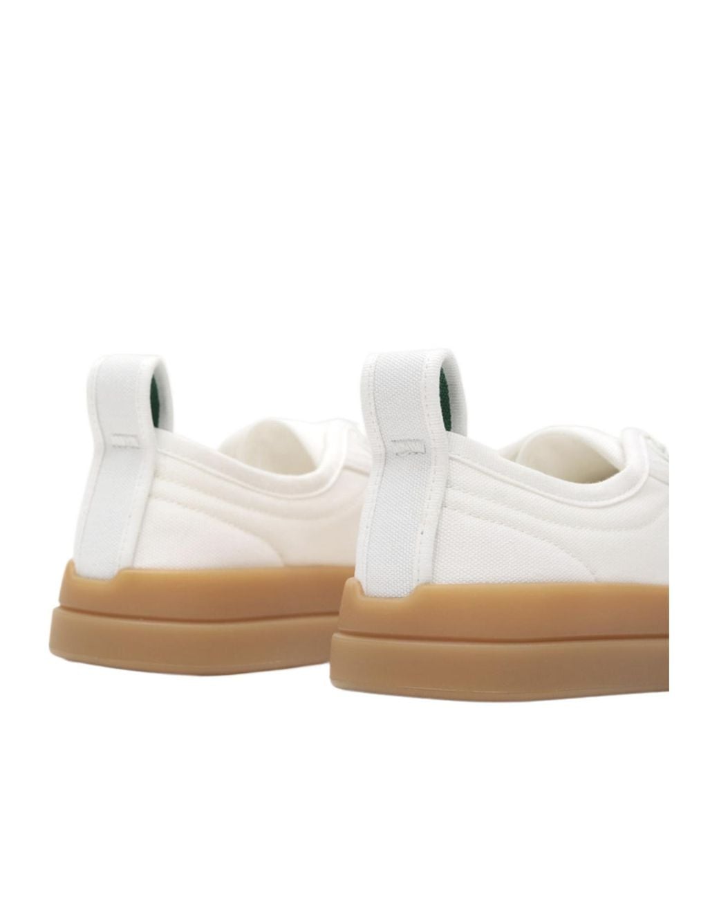Bottega Veneta White Round-Toe Casual Shoes