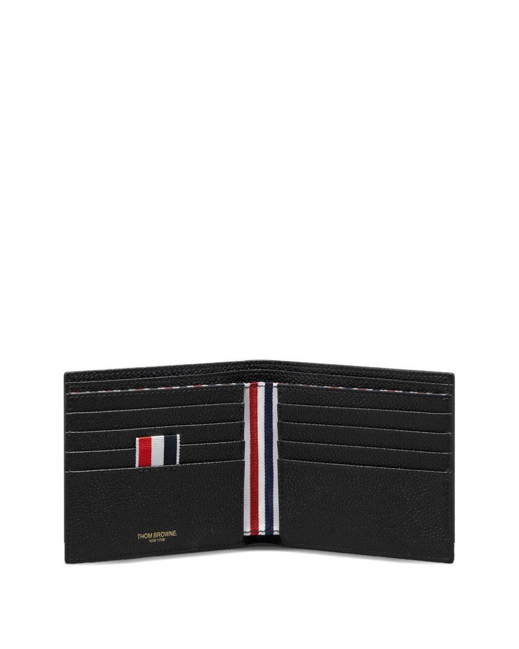 Thom Browne Black Hector-Motif Bi-Fold Wallet for men