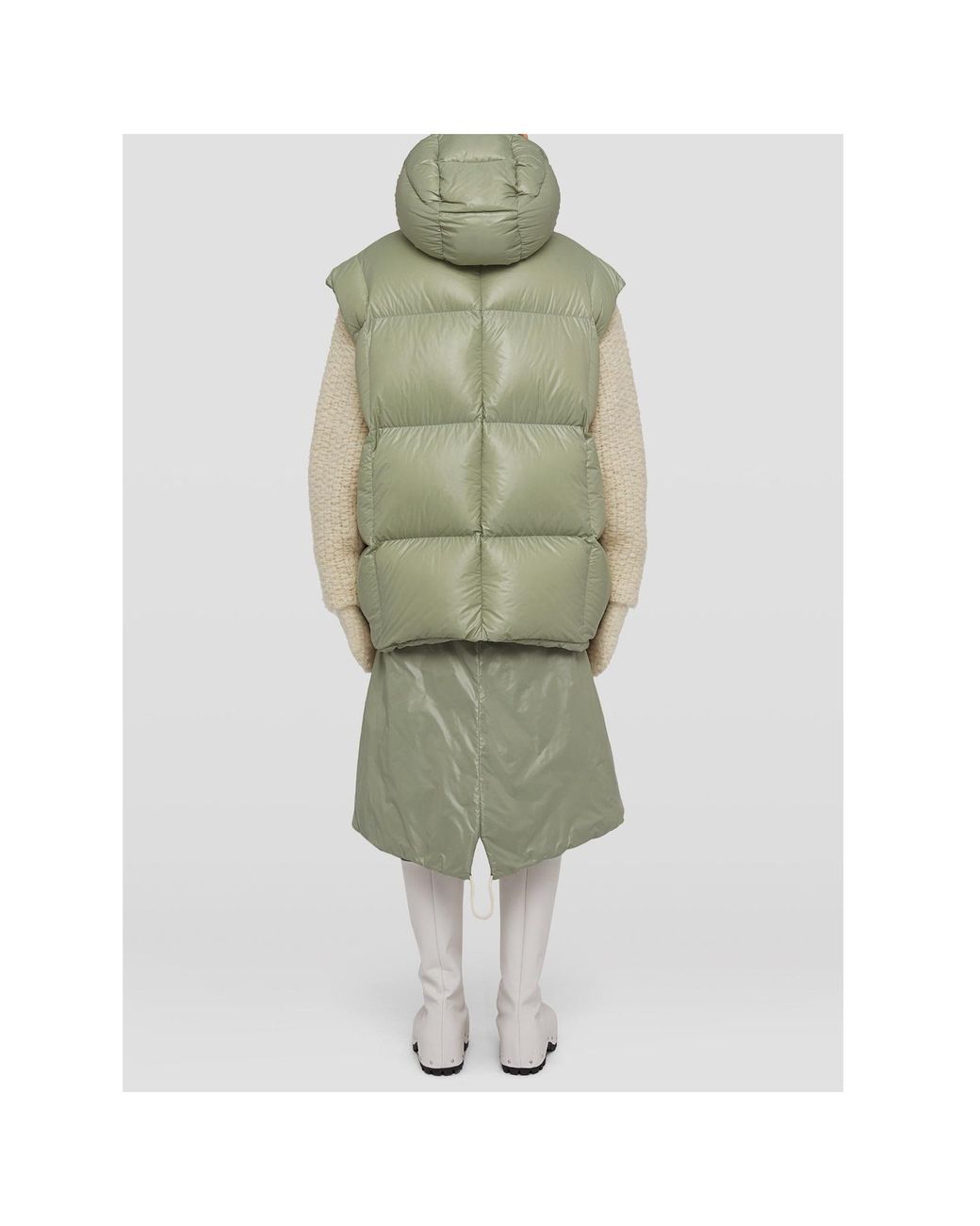 Jil Sander Green Down Skirt