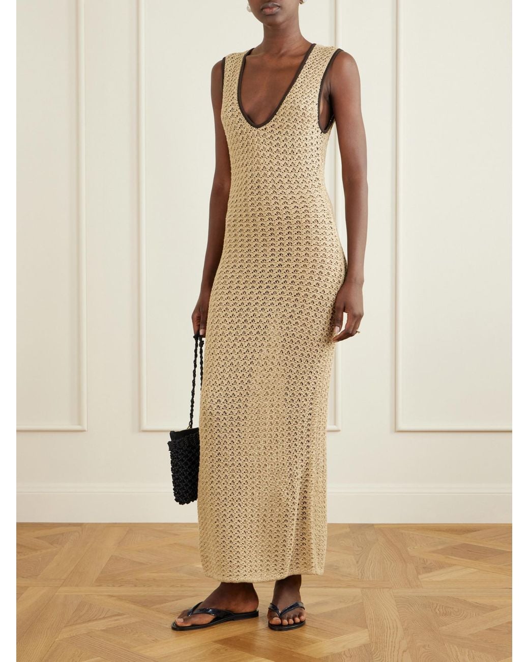 Sir Natural Ellinor Open-Knit Cotton Dress