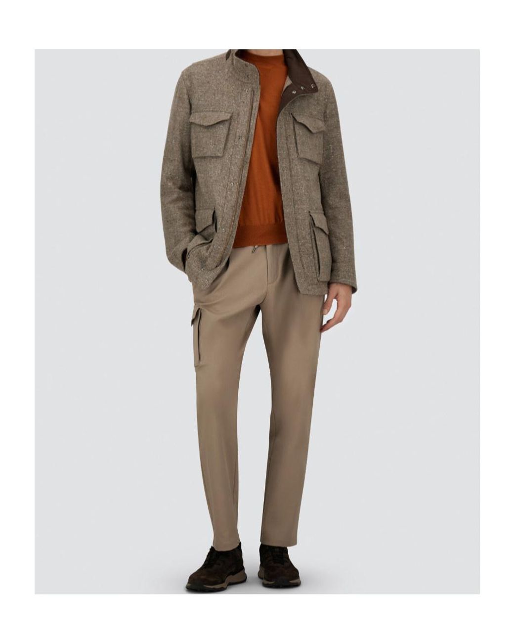 Herno Gray Resort Field Jacket for men