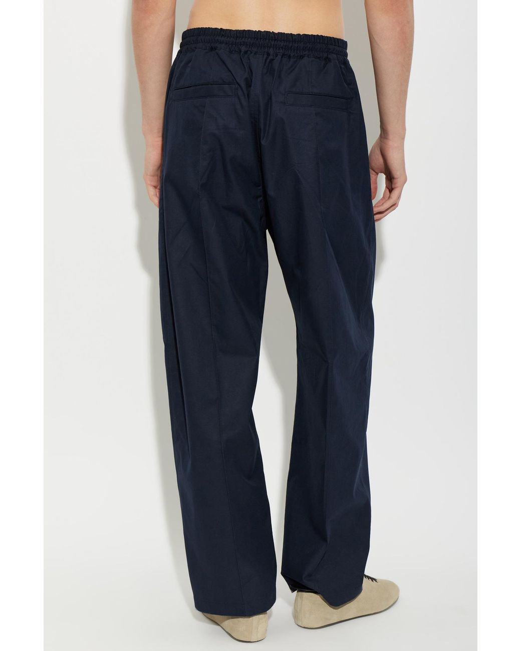Comme des Garçons Blue Casual Pants With An Elastic Waistband for men