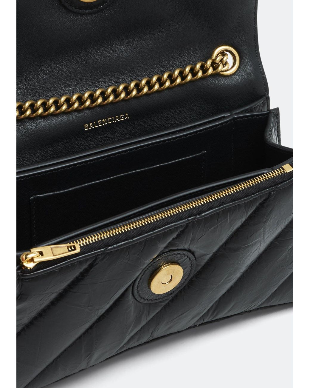 Balenciaga Black Crush Shoulder Bag