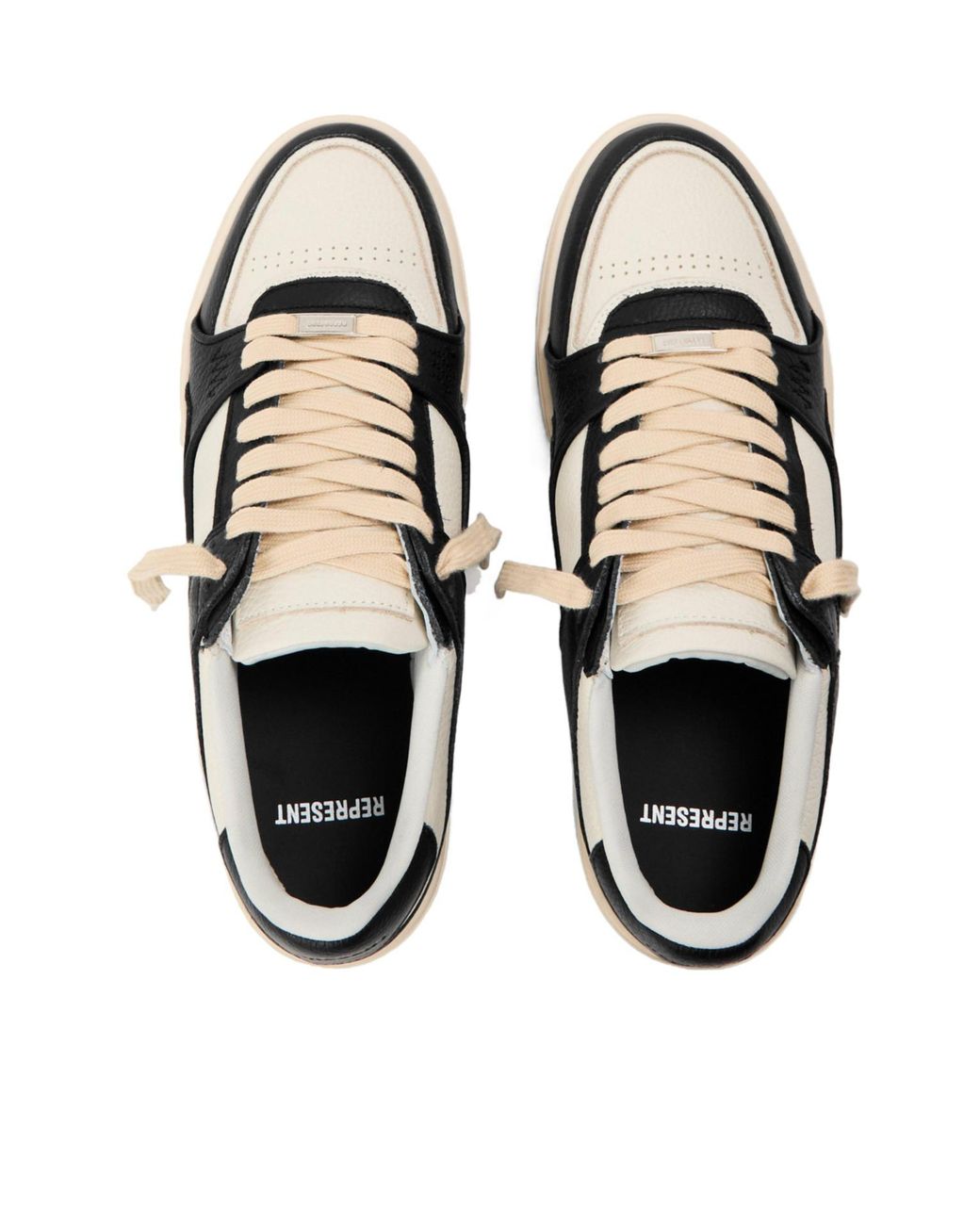 Represent Black Minimal Lowtop Sneakers
