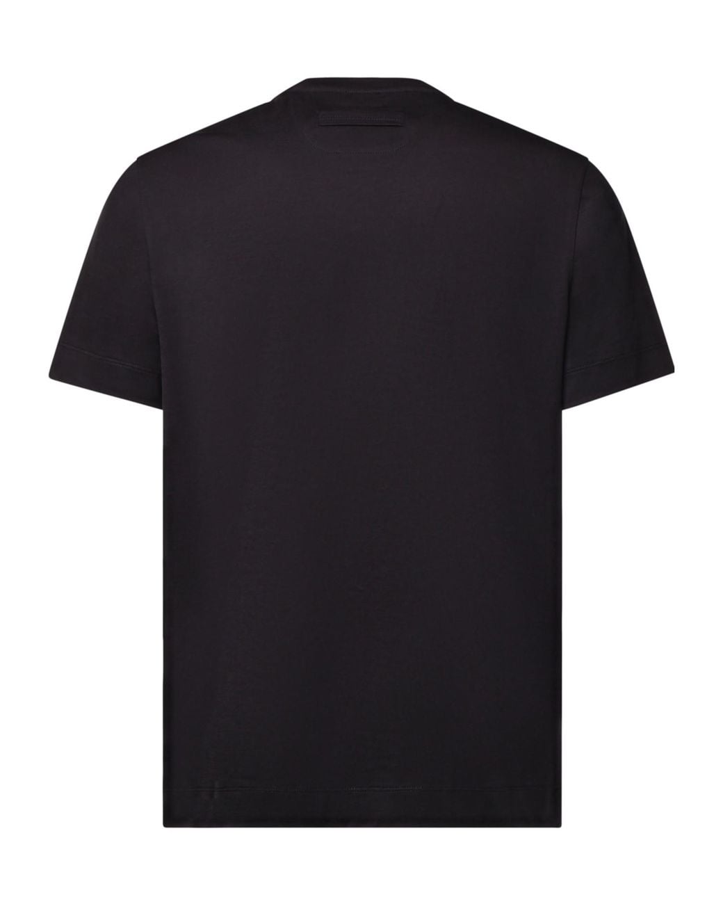 Zegna Black Crew-Neck T-Shirt for men
