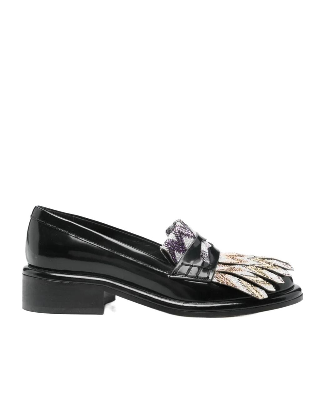 Missoni Black 40Mm Zigzag Loafers