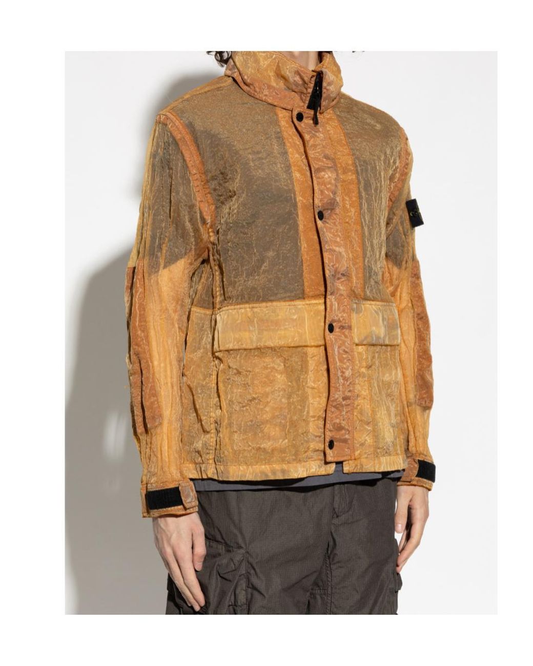 Stone Island Multicolor Logo Patch Long Sleeved Jacket for men