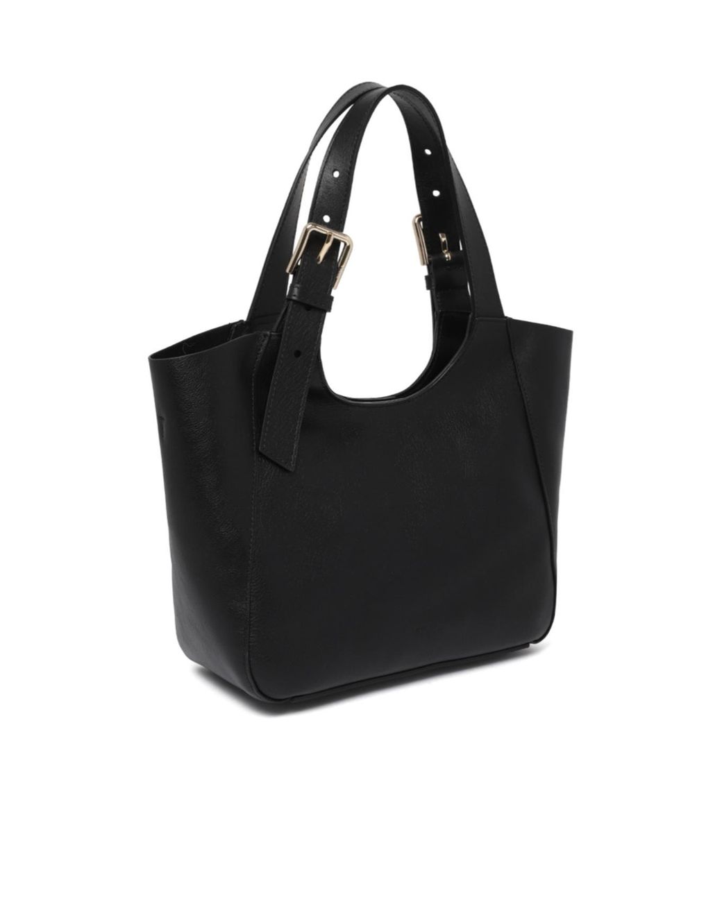 Furla Black Buckled Handle Shoulder Bag