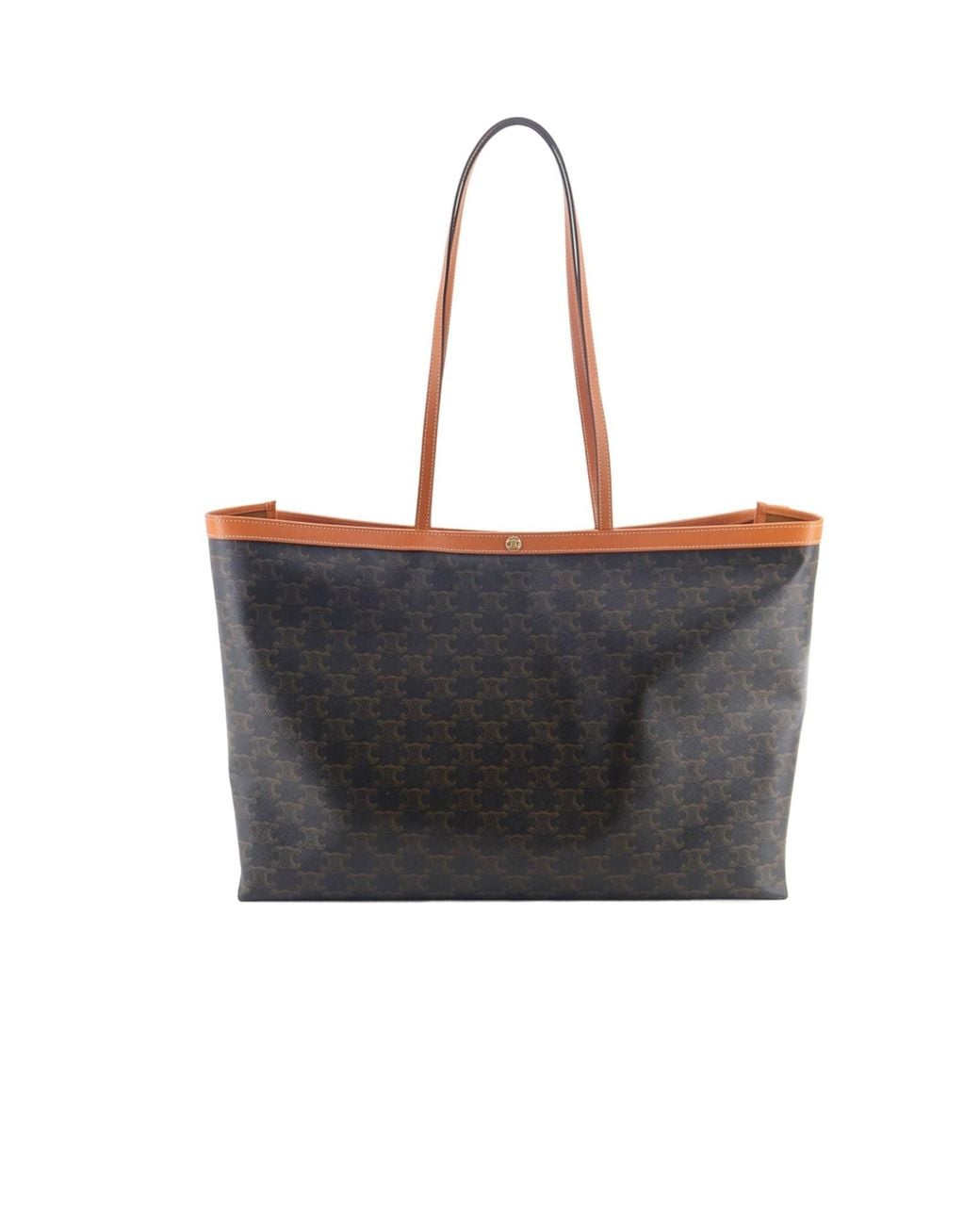 Céline Black Medium Cabas Triomphe Shoulder Bag