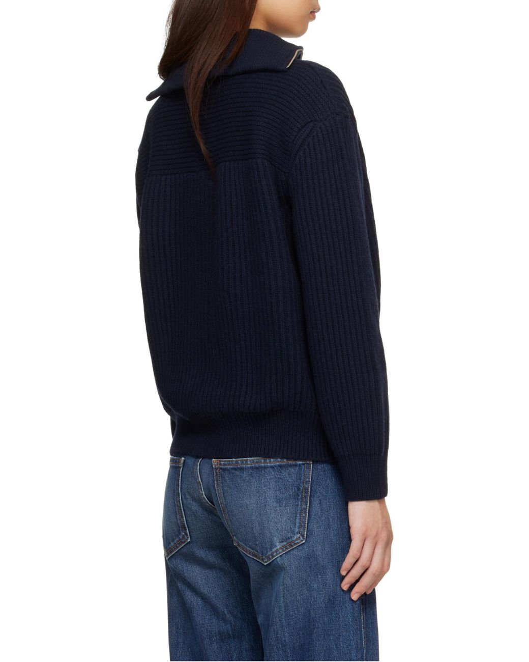 Anine Bing Blue Zip-Up Knitwear