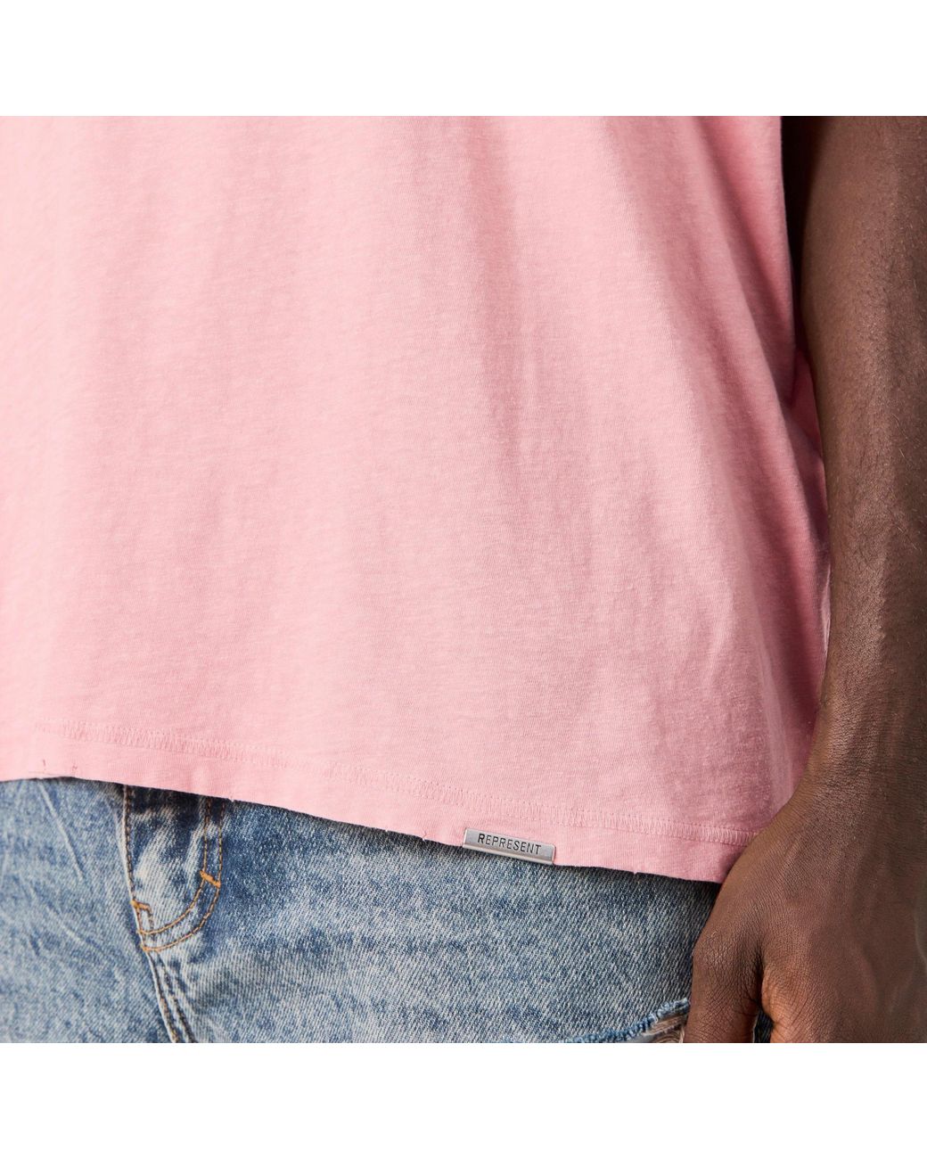 Represent Pink Oversized T-Shirt for men