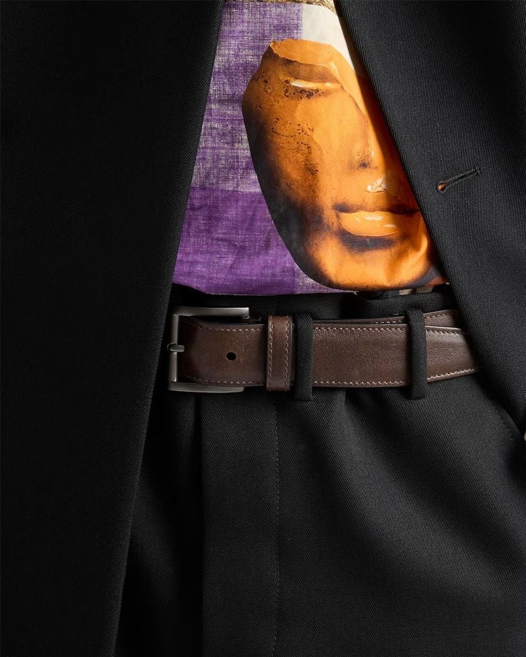 Prada Brown Leather Belt for men