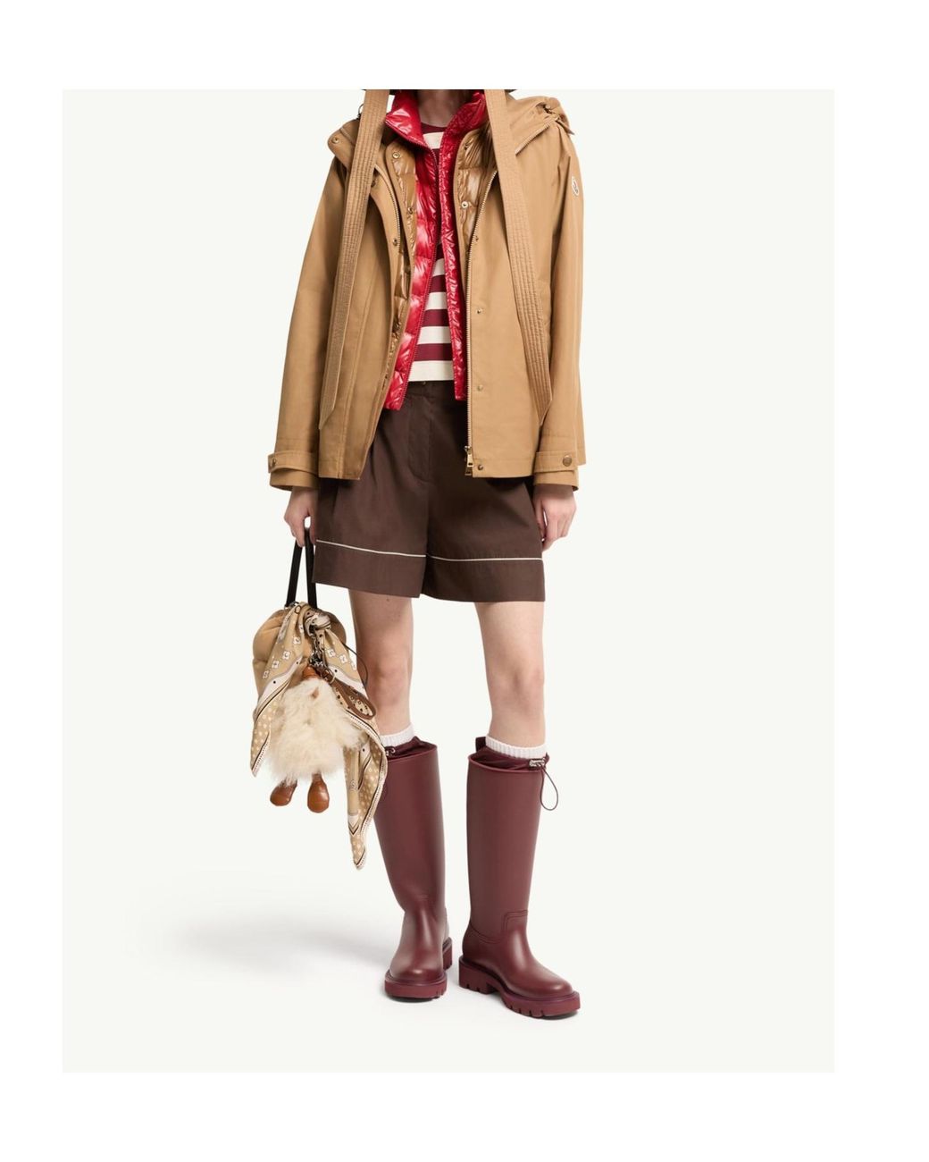 Moncler Natural 2-In-1 Hooded Jacket