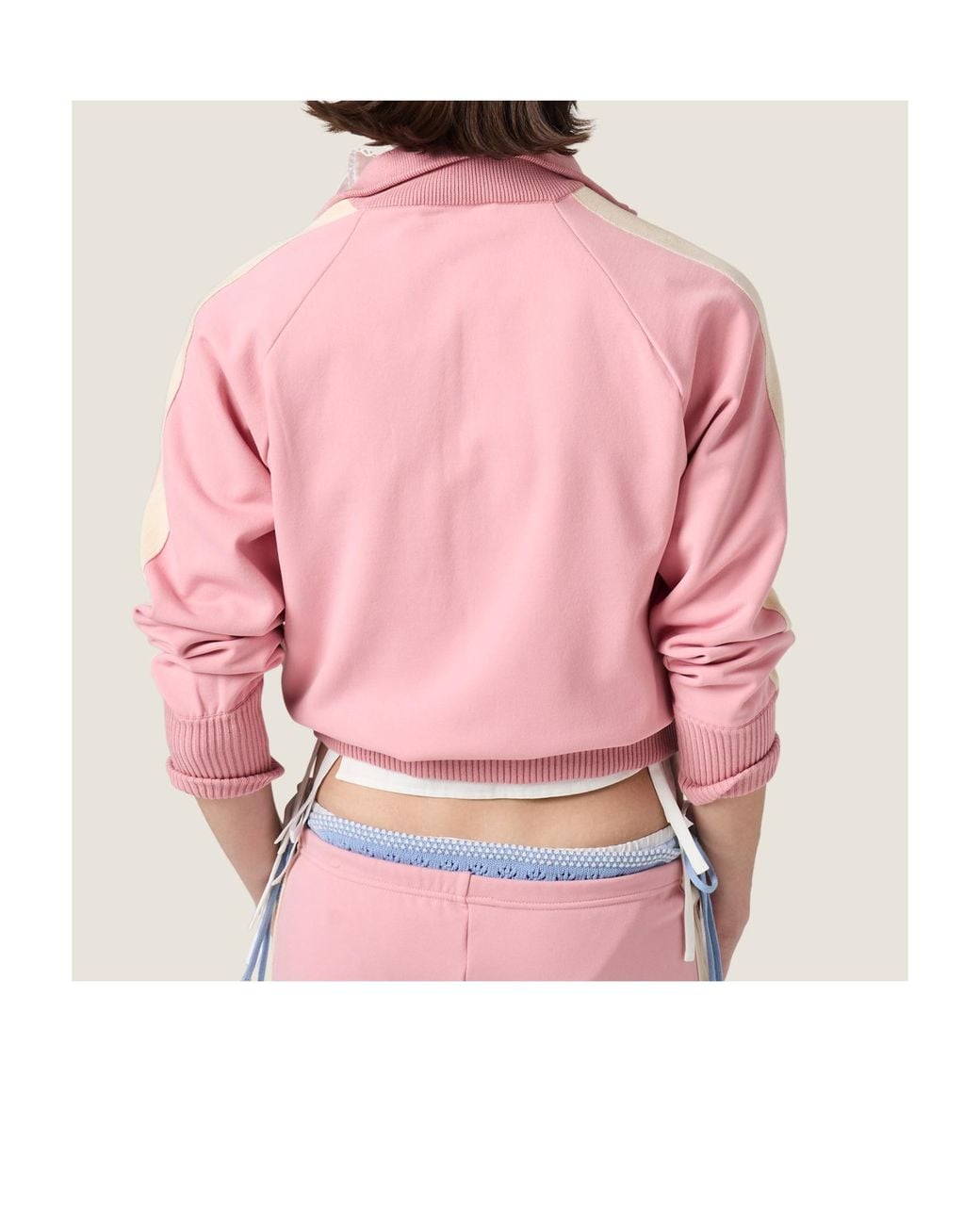 Miu Miu Pink Technical Fabric Jacket