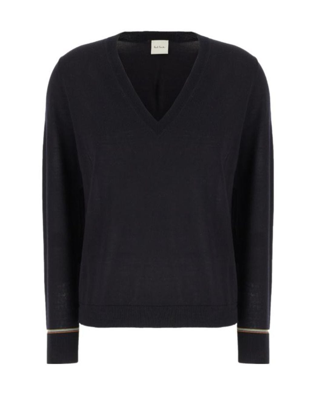 Paul Smith Black V-Neck Wool Sweater