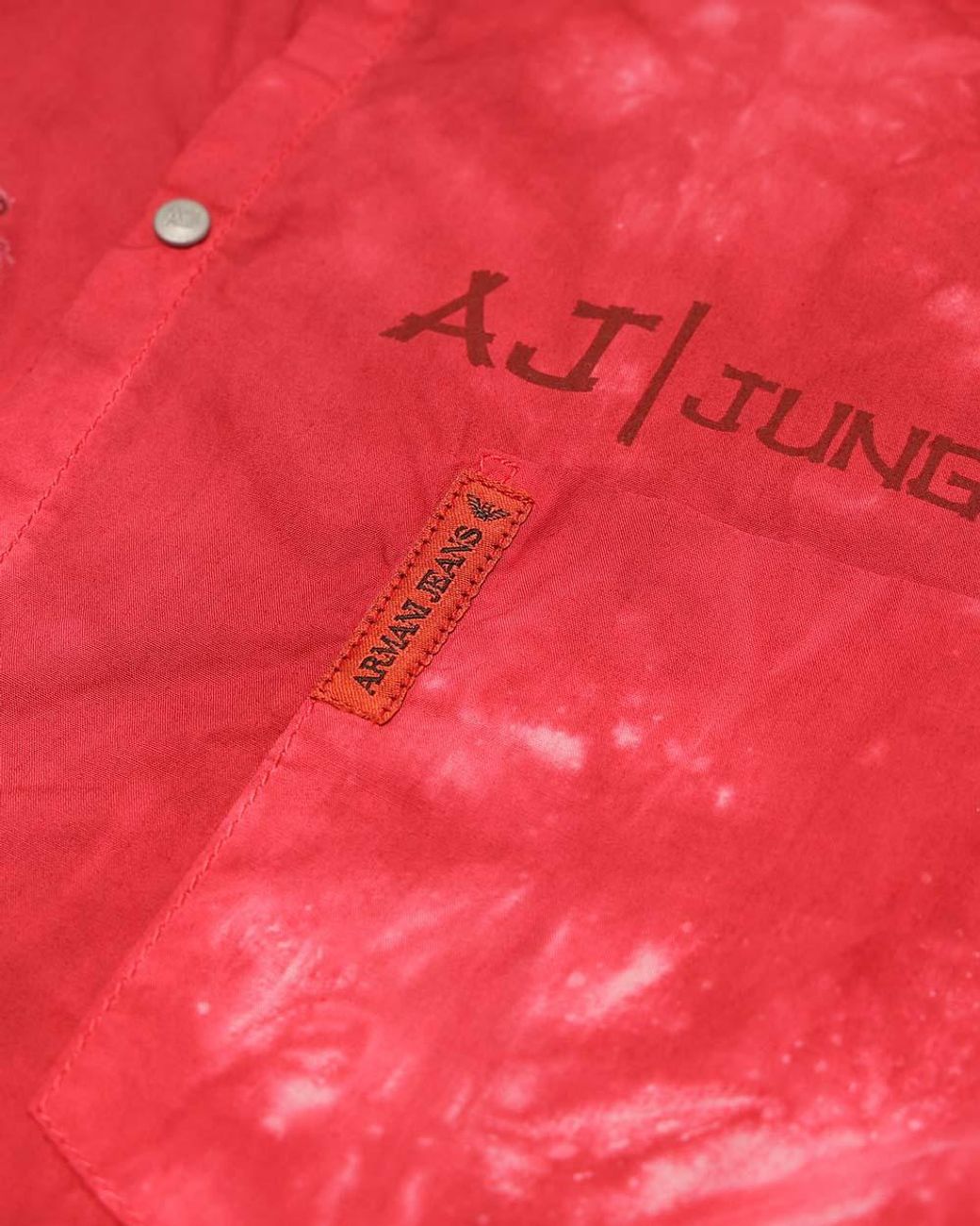 Armani Jeans Red Logo Detail Shirt