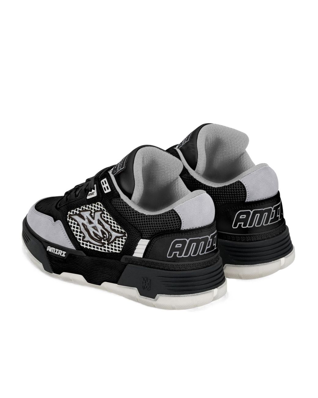 Amiri Black Ma-94 Sneakers With Mesh Inserts for men
