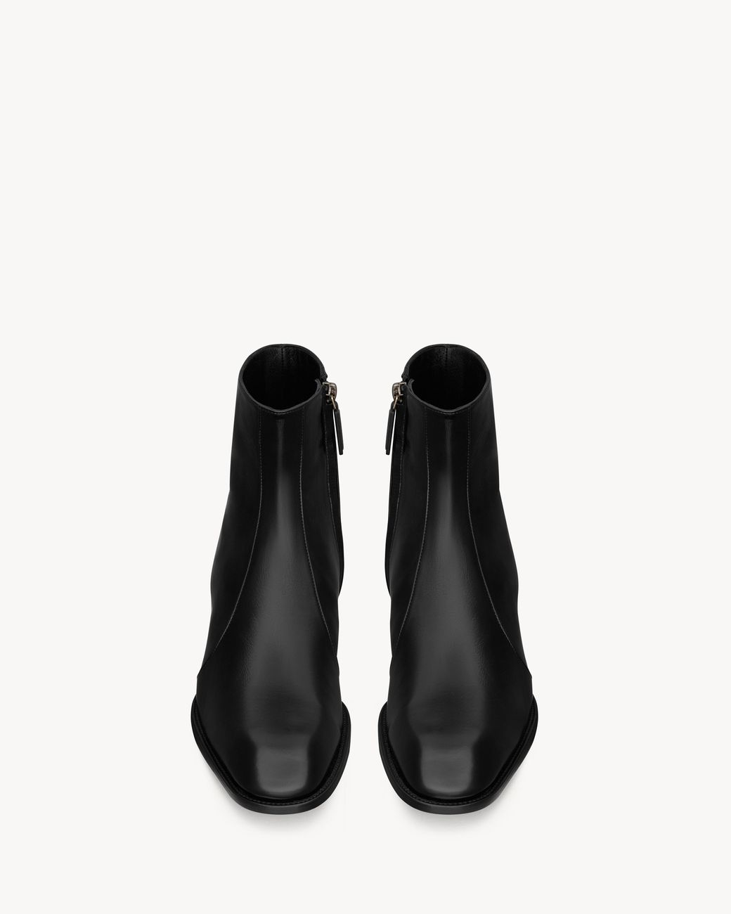 Saint Laurent Black Leather Ankle Boots for men