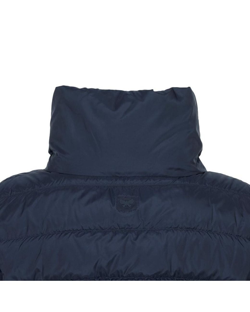 Weekend by Maxmara Blue Long-Sleeved Cotton-Padded Jacket