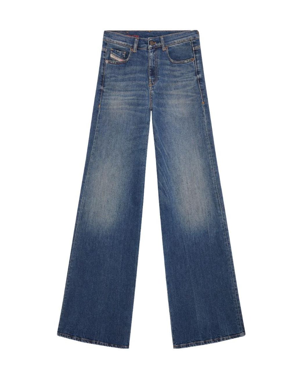 DIESEL Blue High-Rise Flared Jeans