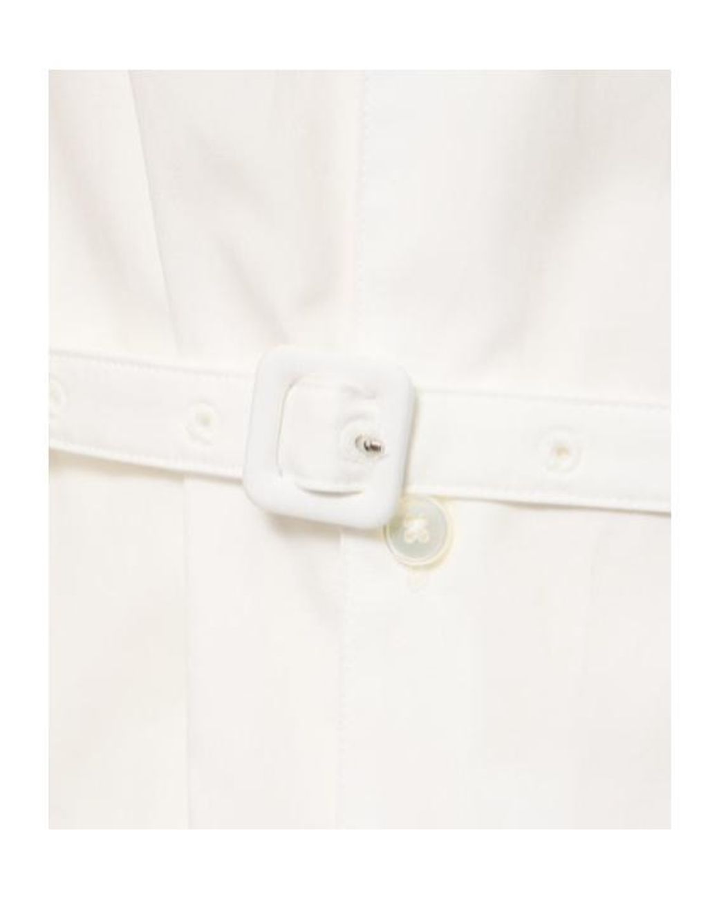 Auralee White Button-Down Bodysuit