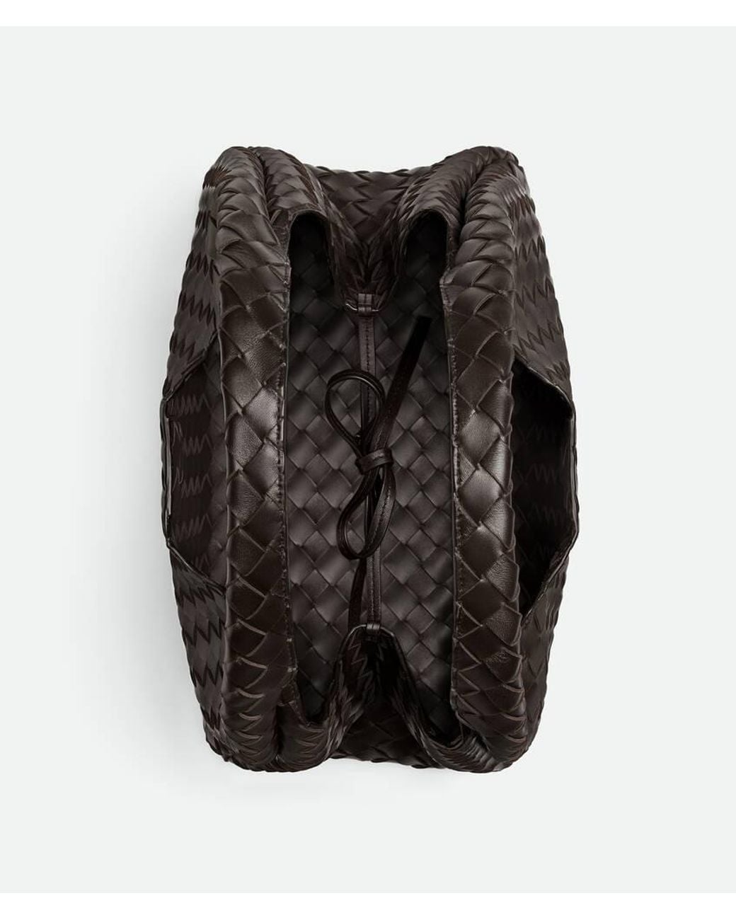 Bottega Veneta Black Campana Intrecciato Shoulder Bag