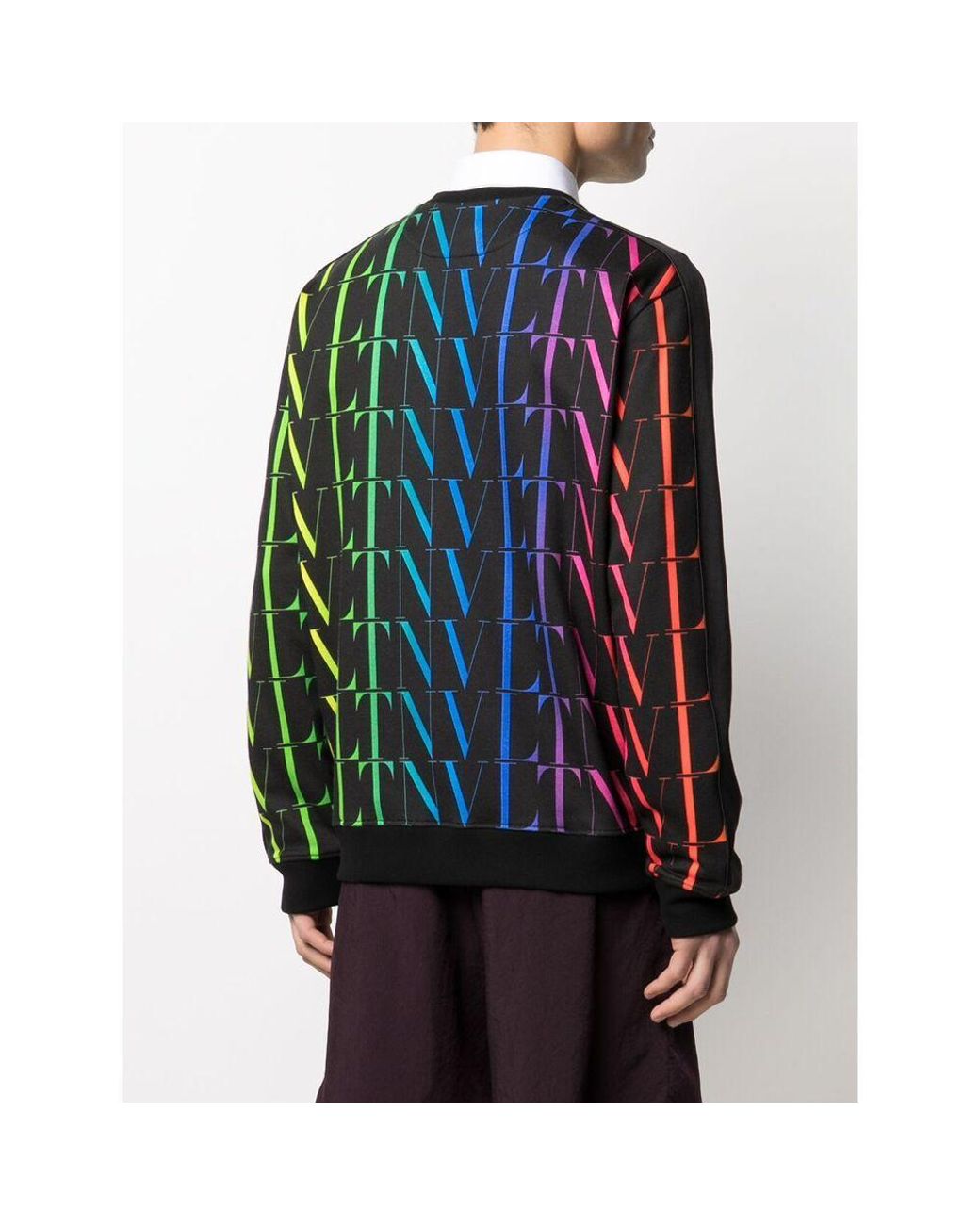 Valentino Blue Vltn Crew-Neck Sweatshirt for men