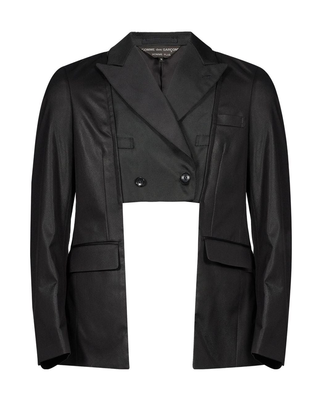 Comme des Garçons Black Cut-Out Blazer for men