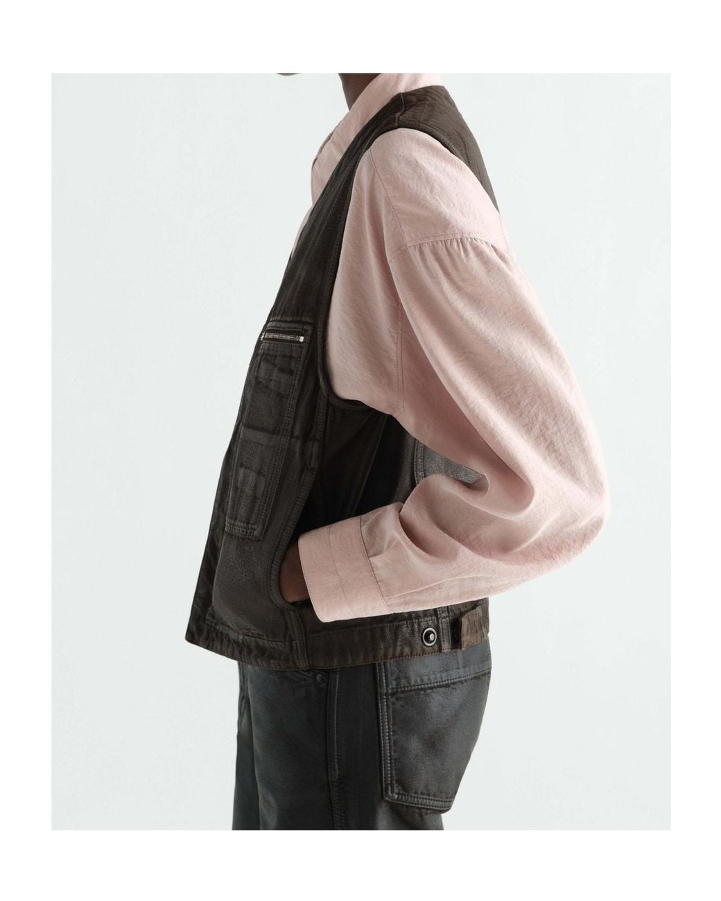 Lemaire Black Zipped Vest