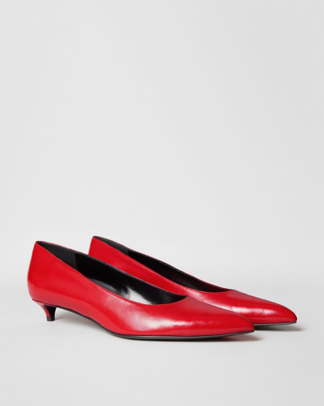 Céline Red Kitten Pump