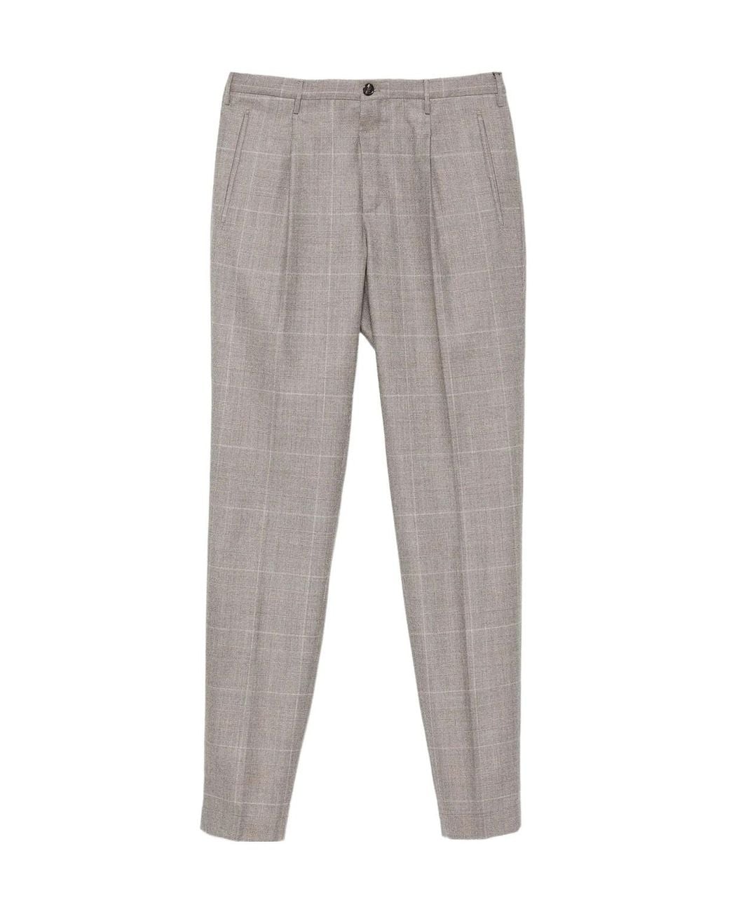 Incotex Gray Casual Trousers With Belt Loops for men