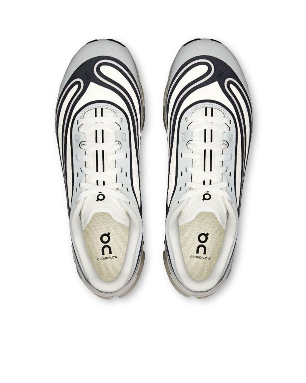 On Shoes White Cloudflow 5 Ad Lace-Up Sneakers for men