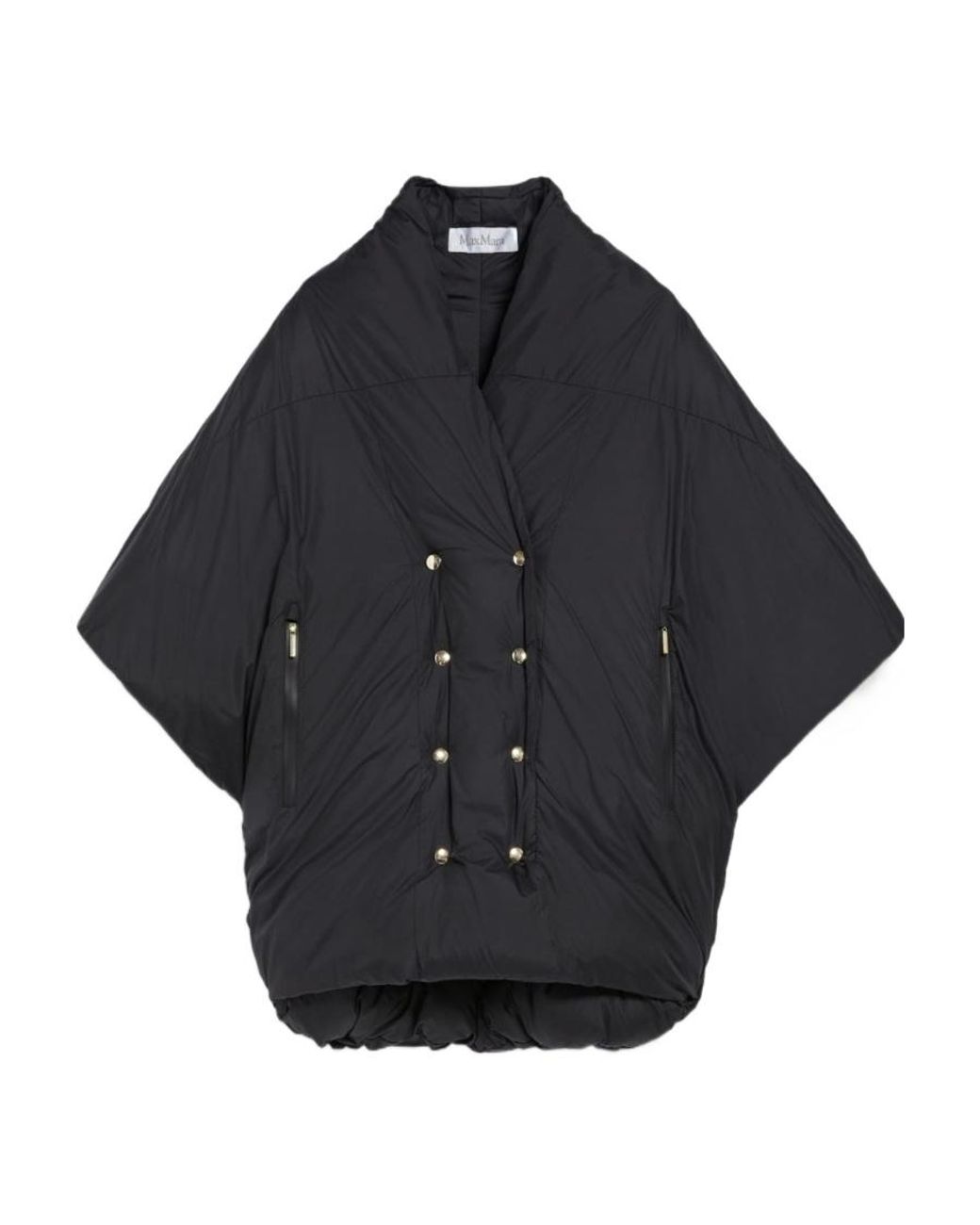 Max Mara Blue Double-Breasted Cloak